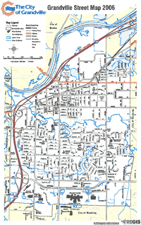 City of Grandville Street Map