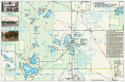 Greening Lake & Bitely Area Map