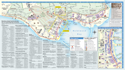 Official Mackinac Island Toursim Bureau Map 2012, reverse overview